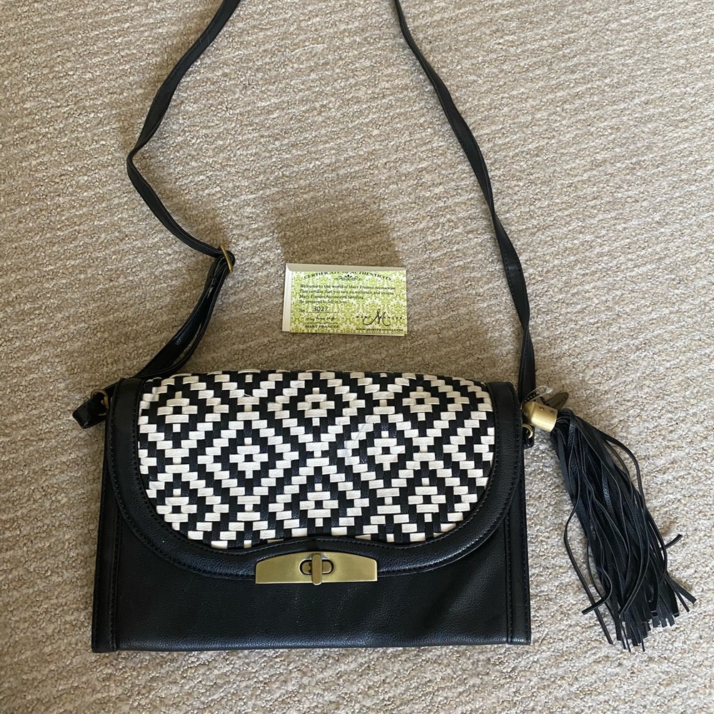 Mary Frances Black & White Bag
